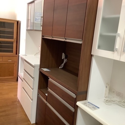 シギヤマ家具 3枚扉レンジボード LEGGERO【トレファク 川越店】