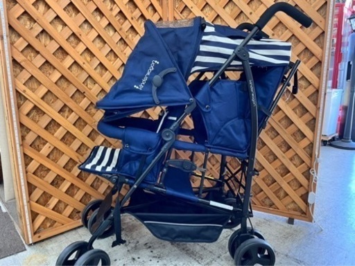 【愛品館江戸川店】kinderwagon DUOシティHOP 2人乗りベビーカー 2017年製ID110-023685-007 