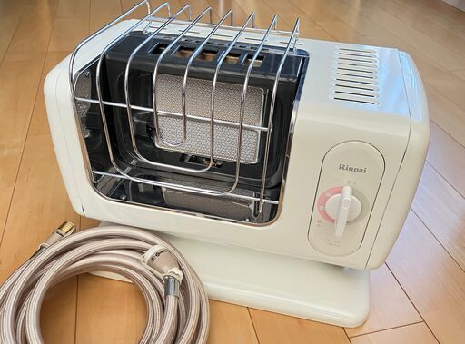 【取引交渉中】リンナイ ガス赤外線ストーブ ガスホース5m付き 美品