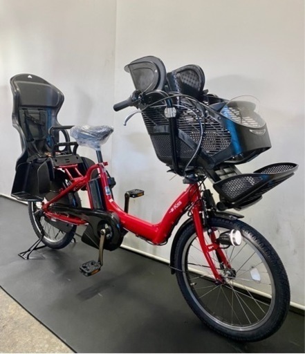 関東全域送料無料保証付き 電動自転車　ヤマハ　パスキッスミニ　20インチ 3人乗り 8.7ah パワフル