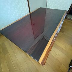 一枚板　座卓　ローテーブルの画像