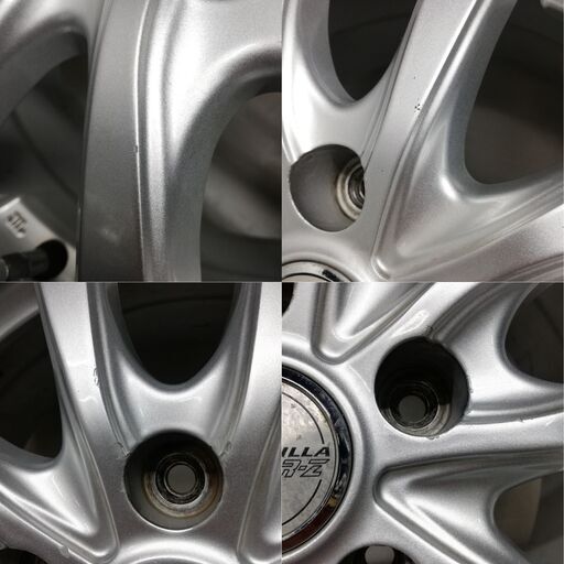 ＜スタッドレス・ホイール 4本＞ 195/65R15 グッドイヤー 2018年製   15x6J SIBILLA Next 5H -1