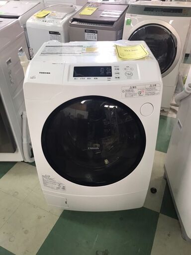 東芝　TOSHIBA　洗濯機　ドラム洗濯機　TW-95G7L　ZABOON　2018年製　9ｋｇ　シンプル　使いやすい　ヒーター乾燥