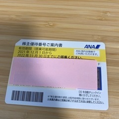 ANA株主優待券 2022/11/30