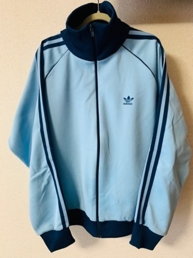 【終了】adidas アディダス　ジャージ　水色　青