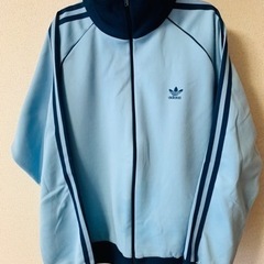 【終了】adidas アディダス　ジャージ　水色　青