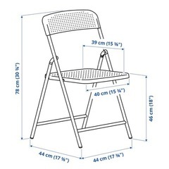 【受け渡し予定者決定】イケア椅子x2    折り畳み　TORPARÖ  室內/外用(完売品)の画像