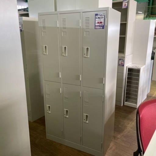 JK-13 【オフィス家具専門店】プラスの6人用ロッカーです！ R4.11/8時点で在庫数2点あり