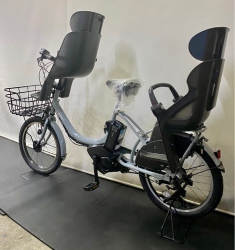 関東全域送料無料 保証付き 電動自転車 ブリヂストン ビッケ2 20インチ 8.7ah 3人乗り 水色