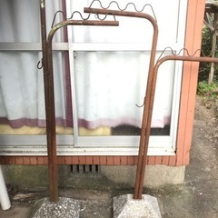 物干し台、支柱、物干し竿