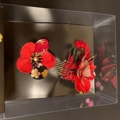 七五三かんざし鹿の子セットの画像