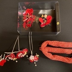 七五三かんざし鹿の子セット