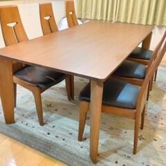 大塚家具  ダイニングテーブル＋ 6脚椅子 セット