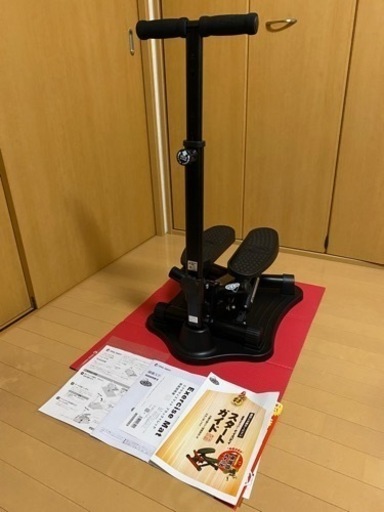 【新品未使用】健康ステッパー  ナイスデイ　専用ハンドル、マット付き ショップジャパン