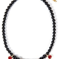   *EVAE+ / エバ ACCESSORY アクセサリー *EVAE+ / エバ Evae Black Pearl Skull Necklace STREET FASHION ファッション 正規品 新品 Evae mob エバーモブ ストリート系 オシャレ かっこいい モテる の画像
