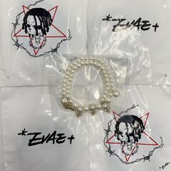 EVAE MOB エバーモブ ネックレス パール ドクロ スカル Pearl Skull Necklace 新品 ストリート ストリートファッション の画像
