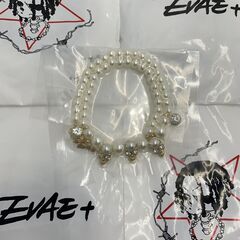 EVAE MOB エバーモブ ネックレス パール ドクロ スカル...