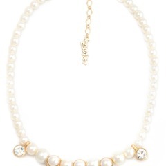 EVAE MOB エバーモブ ネックレス パール ドクロ スカル Pearl Skull Necklace 新品 ストリート ストリートファッション の画像