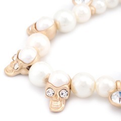 EVAE MOB エバーモブ ネックレス パール ドクロ スカル Pearl Skull Necklace 新品 ストリート ストリートファッション の画像