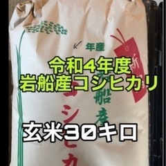 新米が取れる直前！令和4年度 新潟県岩船産コシヒカリ 玄米30キロ