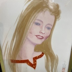 I452 🌈 🔴期間限定値下げ！ 岩田専太郎：作　美人画　陶器製の画像
