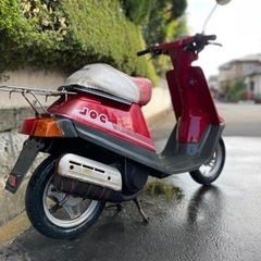 希少 低走行 YAMAHA JOG 27V ペリカンジョグ 2JA レストアベース 書類付 原付 旧車 希少 80年代 昭和 ヤマハ 族車の画像