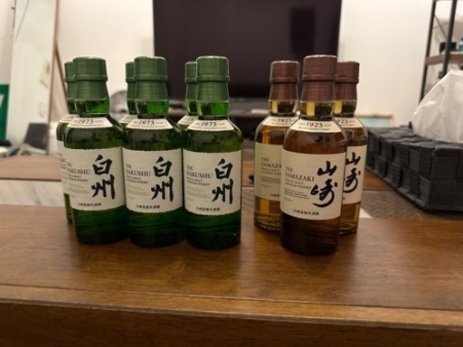 白州6本、山崎3本　180ml