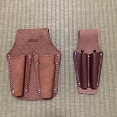 デンサン　親子3丁ペンチサック　ドライバー2本工具入れ