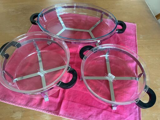 ビンテージ・ボダム(Bodum)耐熱ガラスボウル3点セット