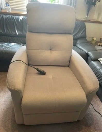 ニトリ 立ち上がり電動チェア アスティ 布タイプ グレー