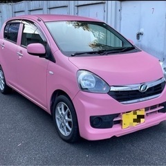 2万km！H25ダイハツ ミライース マットピンク 低走行！