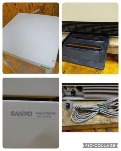 (822-0) お引き取り限定 SANYO サンヨー 卓上 4面冷蔵ショーケース(ホット＆コールド）SMR-C75CH3 両面扉 10