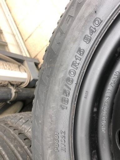 ブリザック 185/60R15 スタッドレス＋鉄ホイール 4本