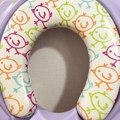 補助便座　カリブ　パープル　ステップ　階段付きの画像