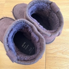アプレレクール　15センチ　あったか　ムートンボアブーツ　ブラウン　子供用　ブーツの画像