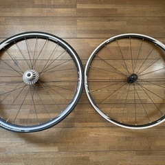 シマノ ロードバイクホイール前後セット カセット付 R5
