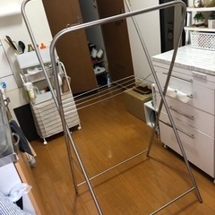 買い替えのため室内物干し台お売りします