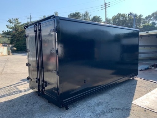 No.671 保冷バン 2ｔ ロング 車  アルミ 箱 バイク 倉庫 トラック コンテナ 米 保管庫 物置 DIY