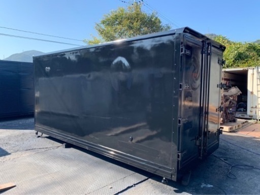 No.671 保冷バン 2ｔ ロング 車  アルミ 箱 バイク 倉庫 トラック コンテナ 米 保管庫 物置 DIY