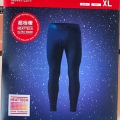ユニクロ　ヒートテック超極暖レギンスXL men ネイビー