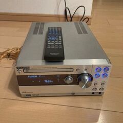 KENWOOD UD-A55 (本体部分のみ、CD部分不具合、スピーカーなし) - リモコン、説明書つきの画像