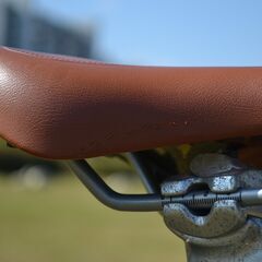 身長150cm～ 3×8段アルミフレームクロスバイク（ルイガノフレーム、再塗装済） alloy-frame hybrid bikeの画像