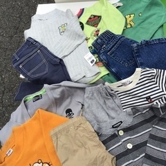 キッズ　子供服　男児　女児　110 長袖　長ズボン　ハーフパンツ