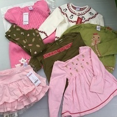 子供服　キッズ　女の子　ガール　ピンク　100