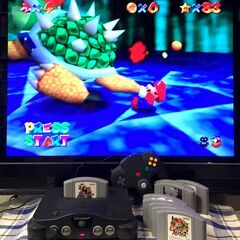 お取引き中 ニンテンドー64 本体一式セット ソフト9本付 マリ...