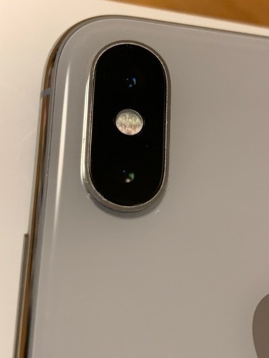 iPhone X 64G シルバー　中古美品　箱付(アダプター/ライトニング付)