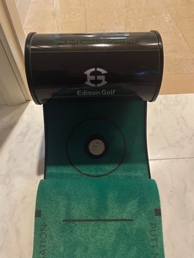 Edison Golf ゴルフパター練習パッドパター用デジタル距離計 パター練習器具付き