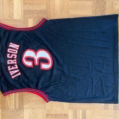 商談中　値下げ  NBA IVERSON ユニフォーム バスケット用メンズ タンクトップ　ブラック色の画像