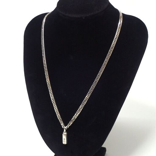 E634 レダシルマ Leda Silma ゲルマニウム 喜平 ネックレス ダイヤ 0.025ct 36g