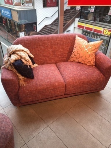 Francfranc ソファ　2人掛け　ヌボラ　ピンク